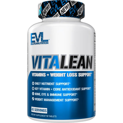 Evlution Nutrition VitaLean - Vitamins + Weight Loss Support - Key Vitamin + Core Antioxidant Support - Daily Nutrient & Weight Management Support - Bone, Eye & Immune Support - 45 Servings - dailyvitalstore
