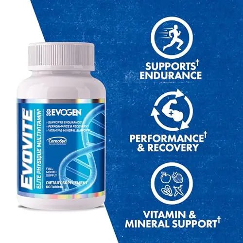 Evogen Evovite - Elite Physique Multivitamin for Women & Men | Advanced Formula for Endurance, Recovery, & Joint Health | - dailyvitalstore