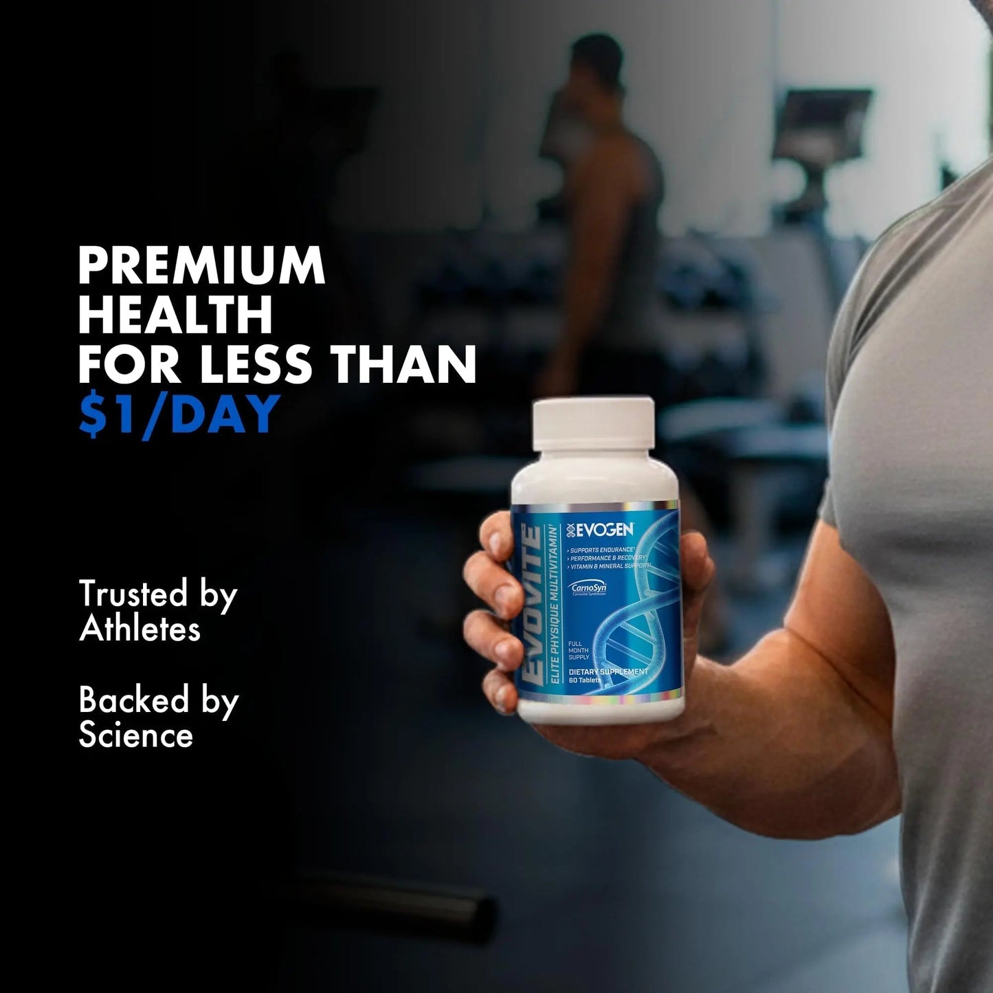 Evogen Evovite - Elite Physique Multivitamin for Women & Men | Advanced Formula for Endurance, Recovery, & Joint Health | - dailyvitalstore