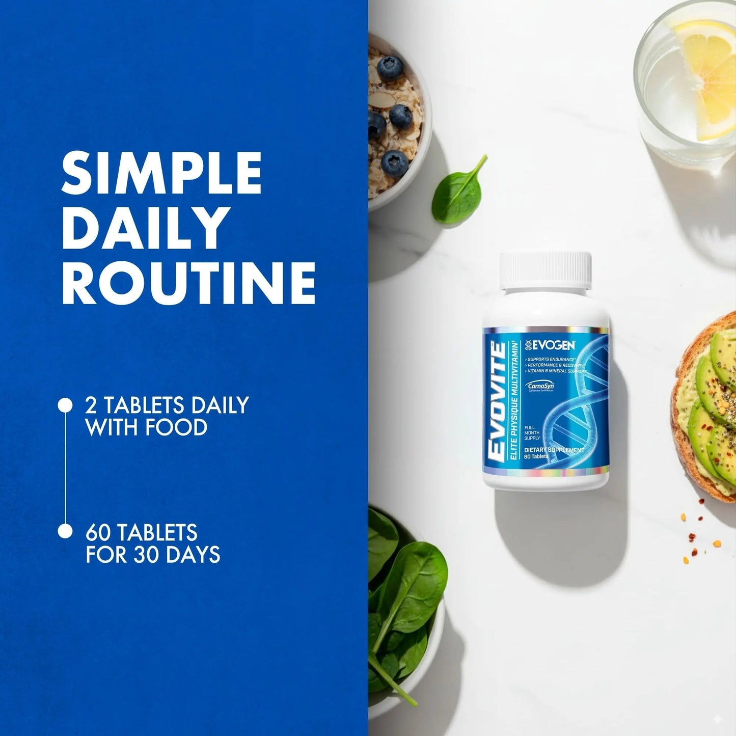 Evogen Evovite - Elite Physique Multivitamin for Women & Men | Advanced Formula for Endurance, Recovery, & Joint Health | - dailyvitalstore