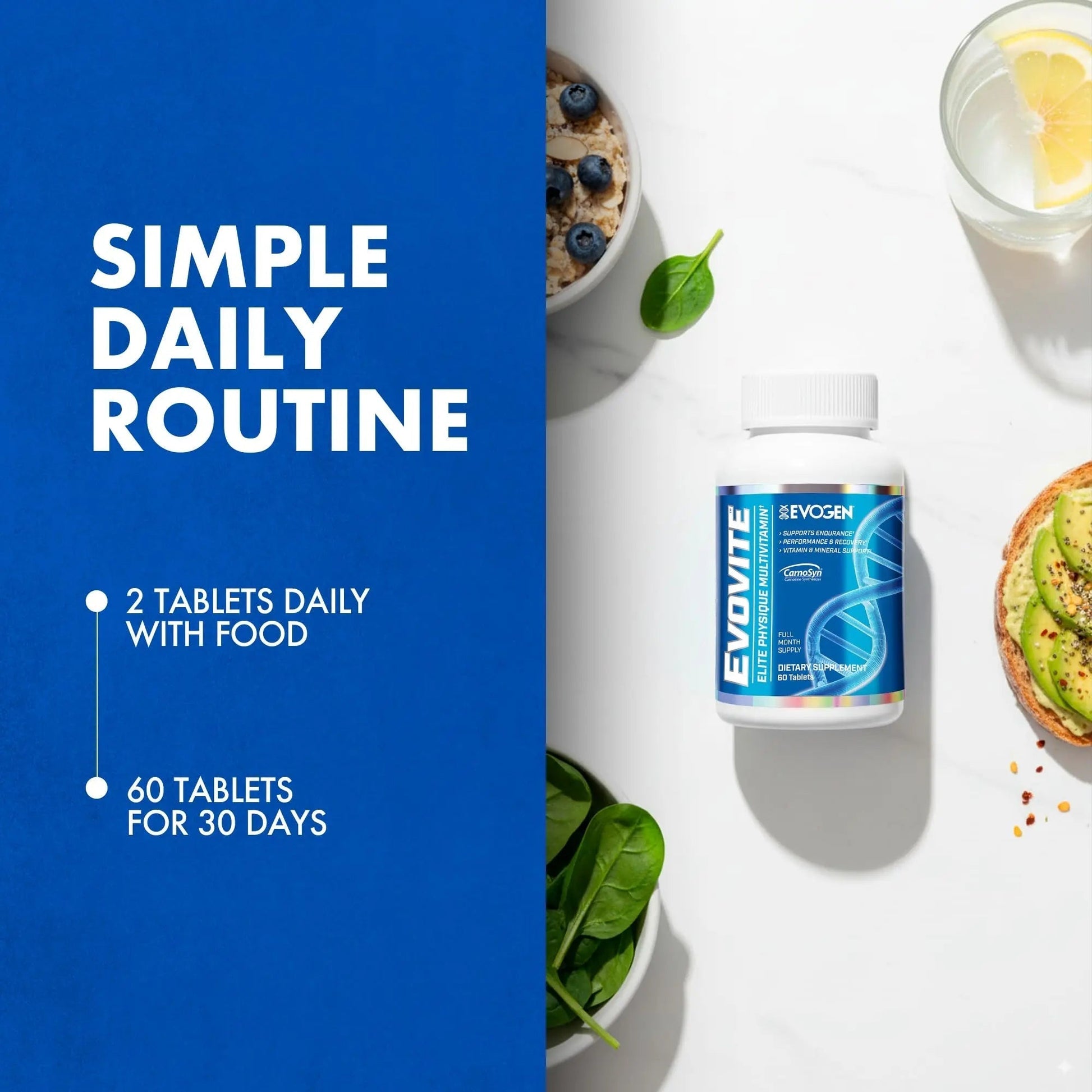 Evogen Evovite - Elite Physique Multivitamin for Women & Men | Advanced Formula for Endurance, Recovery, & Joint Health | - dailyvitalstore