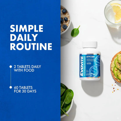 Evogen Evovite - Elite Physique Multivitamin for Women & Men | Advanced Formula for Endurance, Recovery, & Joint Health | - dailyvitalstore