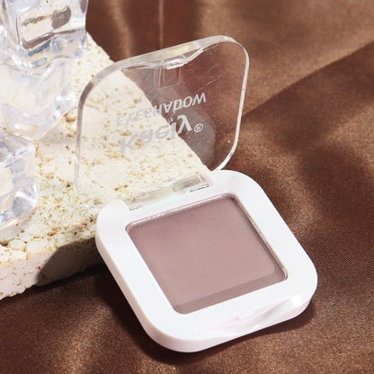 evpct Mauve Taupe Plum Matte Single Eye Shadow Palette Makeup for Older Women, Plum Lavender Purple Natural Cream Eyeshadow Palette for Green Eyes, High Pigment Mini Monochrome Eyeshadow - dailyvitalstore