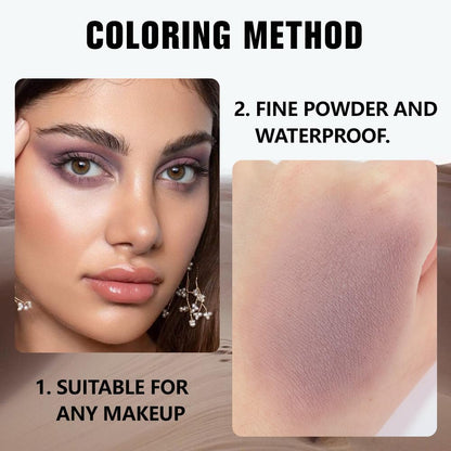 evpct Mauve Taupe Plum Matte Single Eye Shadow Palette Makeup for Older Women, Plum Lavender Purple Natural Cream Eyeshadow Palette for Green Eyes, High Pigment Mini Monochrome Eyeshadow - dailyvitalstore