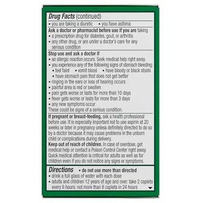 Excedrin Extra Strength Caplets for Headache Pain Relief, Acetaminophen 250mg, Aspirin 250mg, Caffeine 65mg, Pain Reliever, 24 count - dailyvitalstore