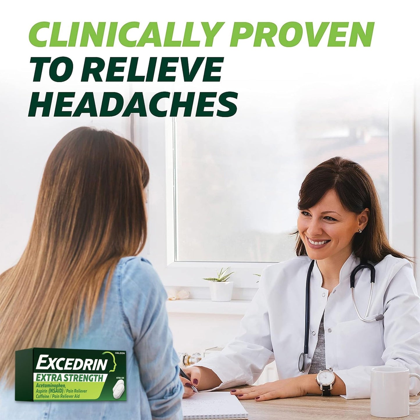 Excedrin Extra Strength Pain Relief Caplets for Headache Relief, Acetaminophen 250mg, Aspirin 250mg, Caffeine 65mg, Pain Reliever, 200 Count - dailyvitalstore