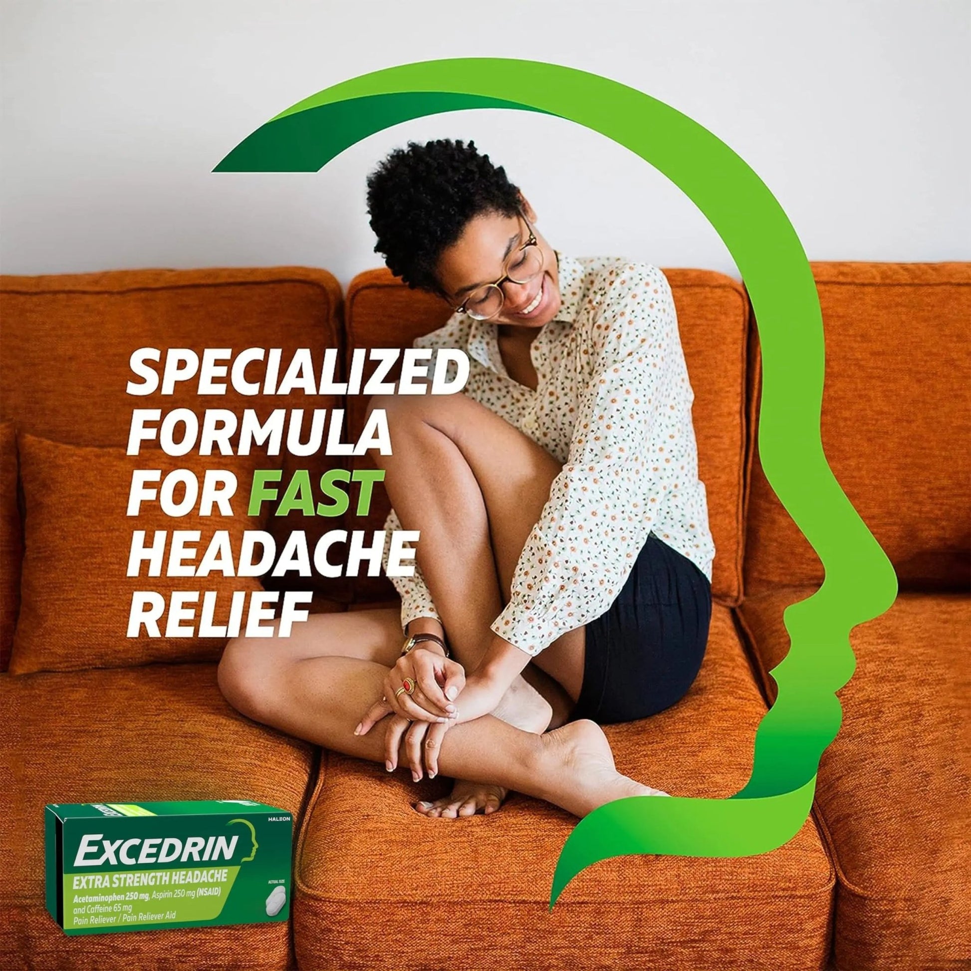 Excedrin Extra Strength Pain Relief Caplets – Headache Relief – 100 Count - dailyvitalstore