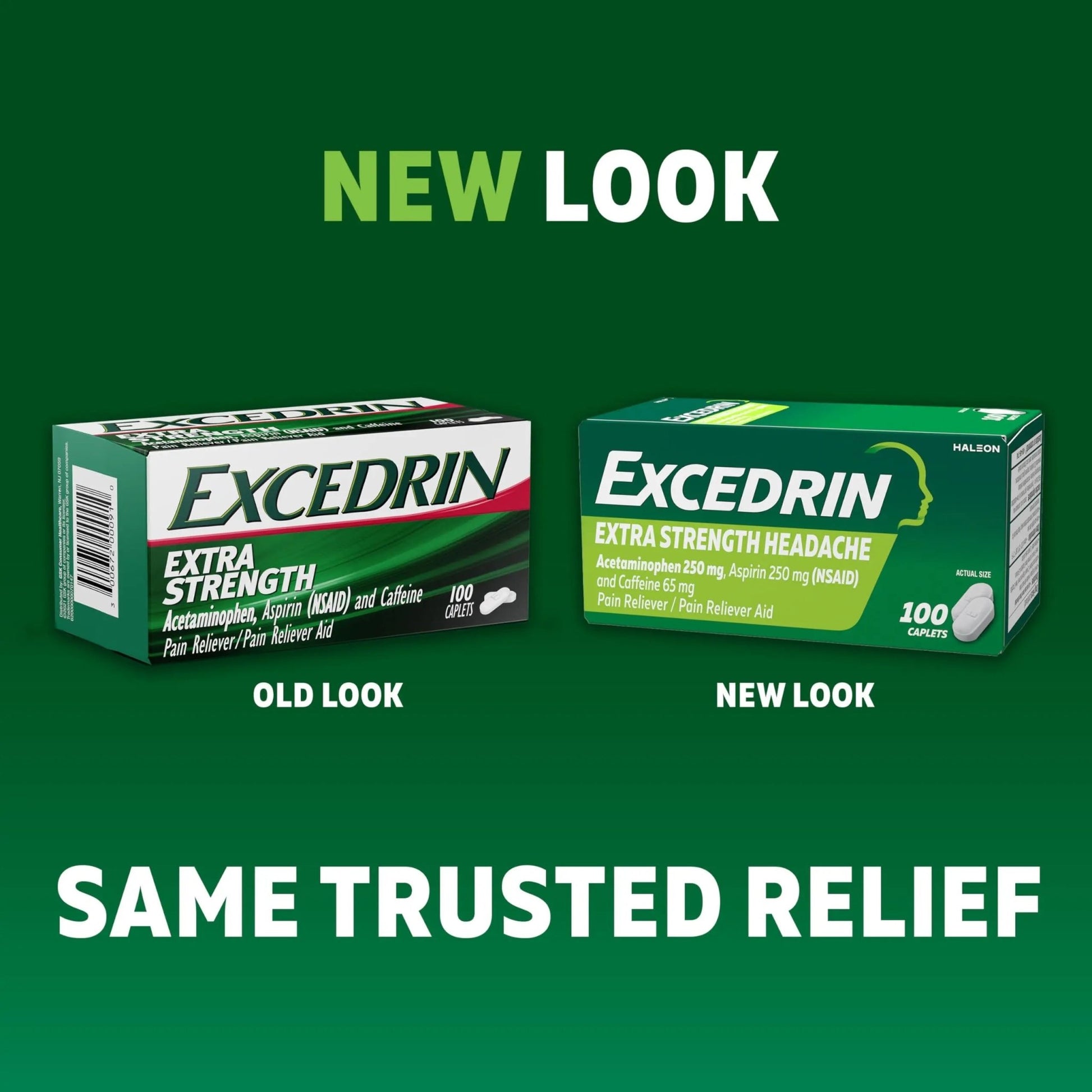 Excedrin Extra Strength Pain Relief Caplets – Headache Relief – 100 Count - dailyvitalstore