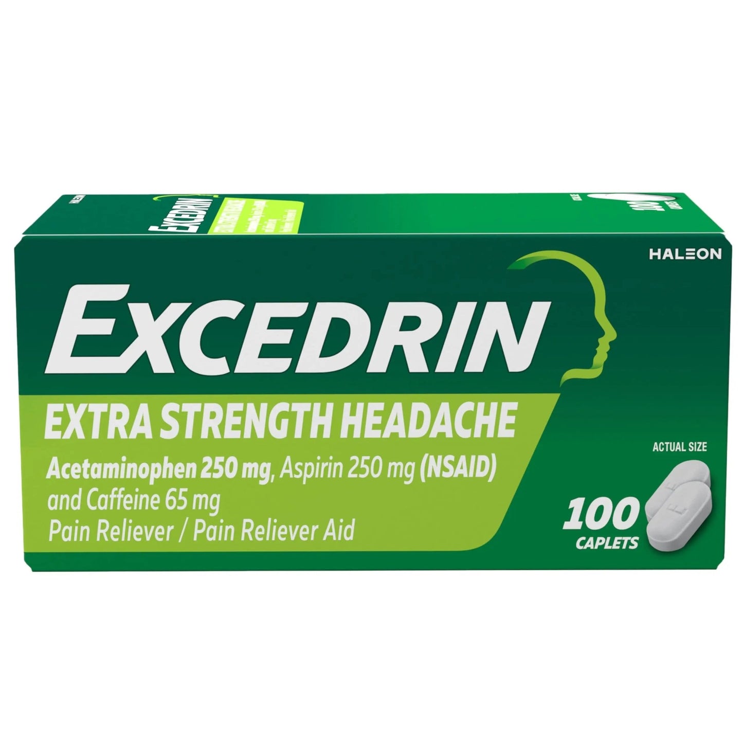 Excedrin Extra Strength Pain Relief Caplets – Headache Relief – 100 Count - dailyvitalstore