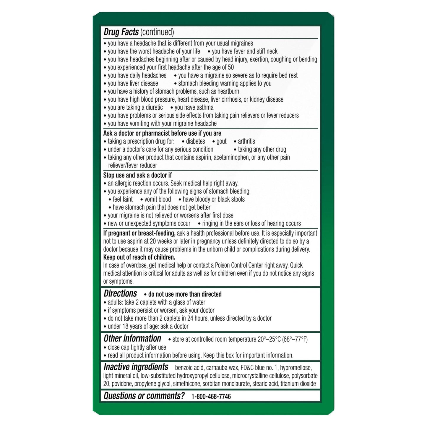 Excedrin Migraine Relief Caplets to Alleviate Migraine Symptoms - 200 Count - dailyvitalstore