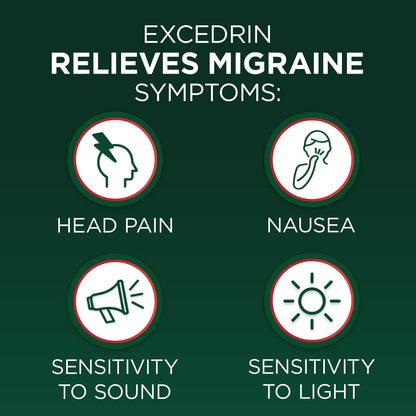 Excedrin Migraine Relief Caplets to Alleviate Migraine Symptoms - 200 Count - dailyvitalstore