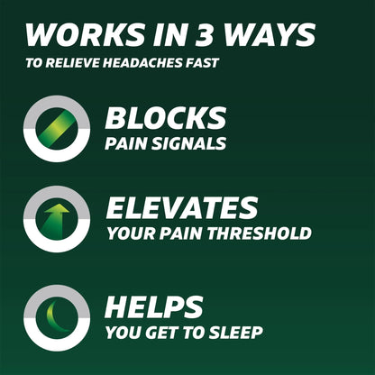 Excedrin PM for Headache Relief, Acetaminophen 250mg, Aspirin 250mg, Diphenhydramine Citrate 38mg, Pain Reliever, Nighttime Sleep-Aid, 100 Count - dailyvitalstore