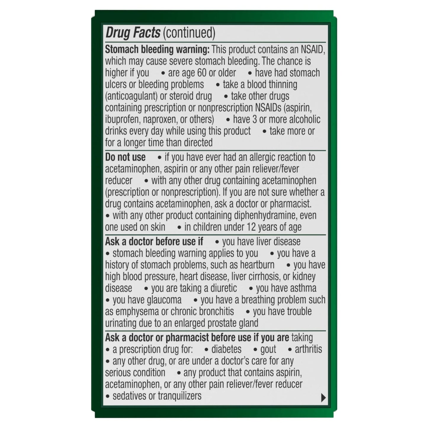 Excedrin PM for Headache Relief, Acetaminophen 250mg, Aspirin 250mg, Diphenhydramine Citrate 38mg, Pain Reliever, Nighttime Sleep-Aid, 24 Count - dailyvitalstore