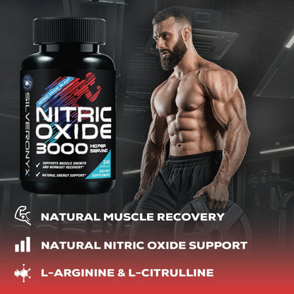 Extra Strength Nitric Oxide Booster - 3X Strength L-Arginine AKG & Citrulline Malate - Men & Women Premium Pre Workout Nitric Booster - Natural Energy & Muscle Support - dailyvitalstore