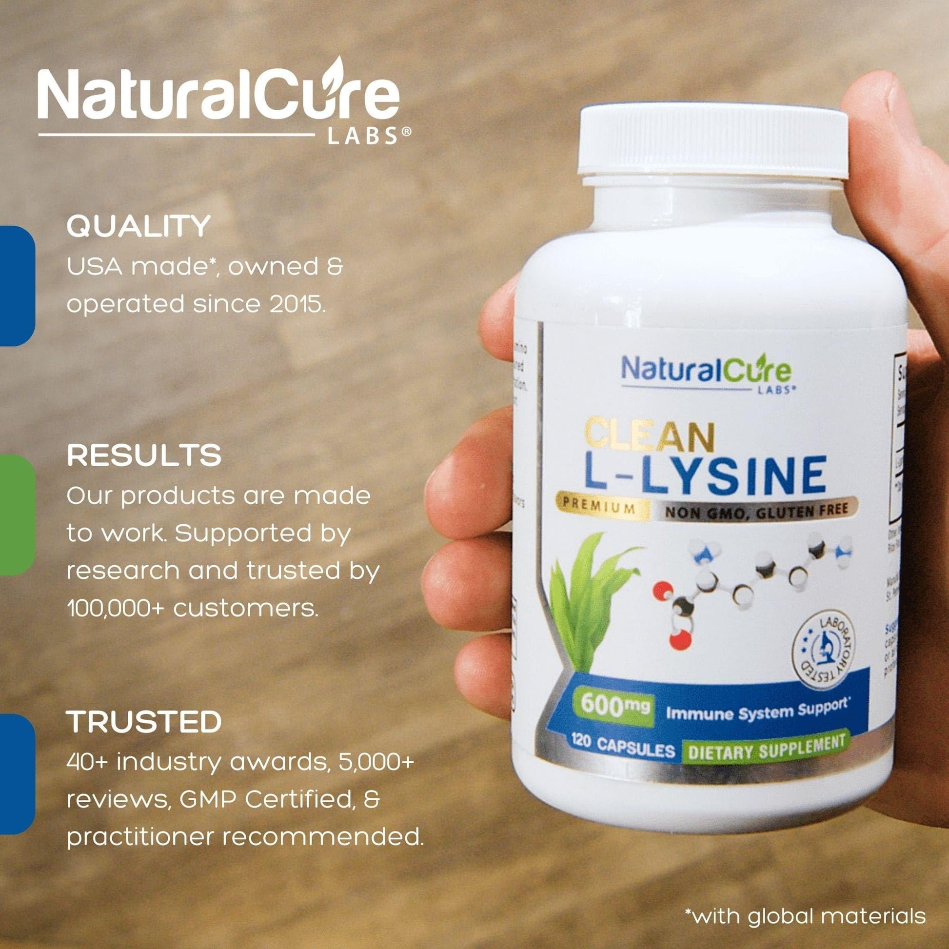 Extra Strength Stack: Monolaurin 800mg + Clean L-Lysine 600mg + Andrographis, Advanced Immune Support Routine Bundle - dailyvitalstore