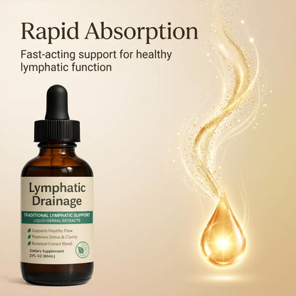 EYUTRD Lymphatic Drainage Drops,1200mg Herbal Blend with Elderberry & Echinacea Dandelion，– Supports Lymphatic Drainage, Immune System & Detox.2 fl.oz (1pcs) - dailyvitalstore