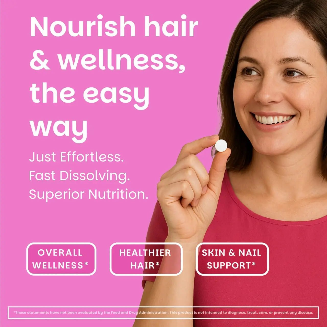 EZ Melts Women's Multi + Hair Growth - Daily Multivitamin for Women - Supports Healthy Energy Levels & Reduced Hair Shedding - dailyvitalstore