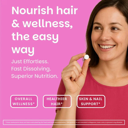 EZ Melts Women's Multi + Hair Growth - Daily Multivitamin for Women - Supports Healthy Energy Levels & Reduced Hair Shedding - dailyvitalstore