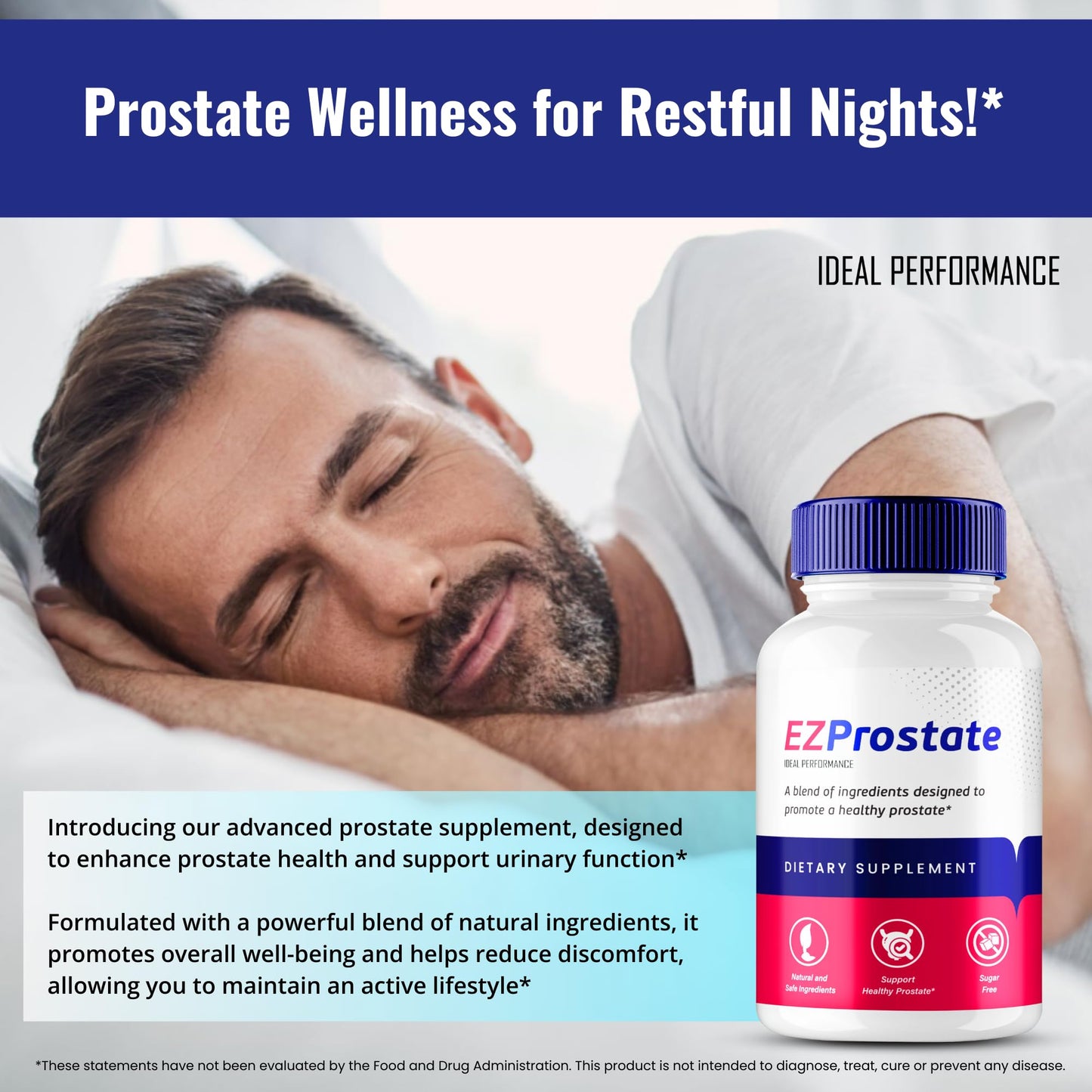 EZ Prostate Capsules, EZ Prostate Pills - Official EZ Prostate Supplement Pills - Maximum Strength Advanced All Natural Formula, EZProstate Health Men Pastillas Reviews (2 Pack) - dailyvitalstore