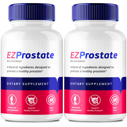 EZ Prostate Capsules, EZ Prostate Pills - Official EZ Prostate Supplement Pills - Maximum Strength Advanced All Natural Formula, EZProstate Health Men Pastillas Reviews (2 Pack) - dailyvitalstore