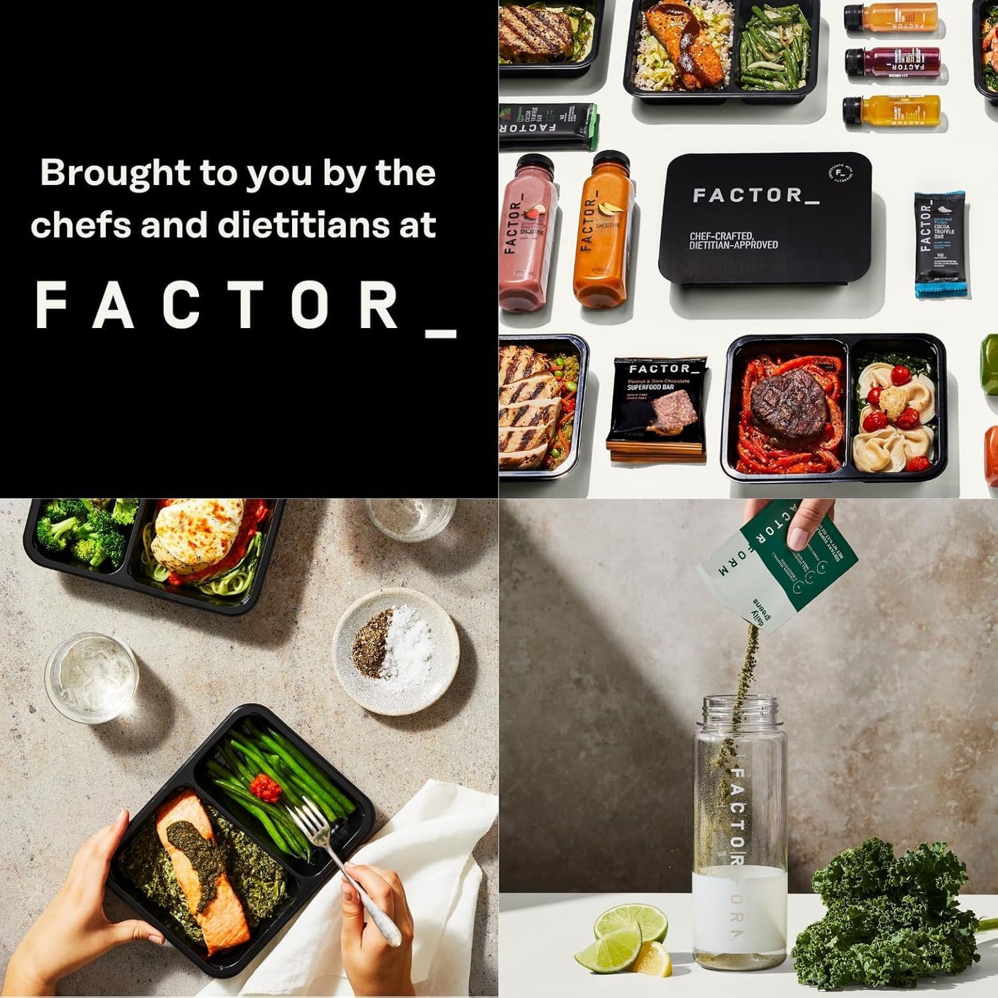 FACTOR FORM Daily Greens Superfood Powder | 5 Functional Blends for Gut Health, Energy & Immunity | Prebiotics, Probiotics, Adaptogens, B Vitamins (7 Servings, Individual Packets) - dailyvitalstore