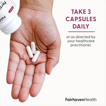 Fairhaven Health FertileCM Fertility Supplement for Women, Capsules - Fertile Cervical Mucus, Ovulation Cycle, Includes L-Arginine, N-Acetyl-Cysteine, Grape Seed Extract and Vitamin C - 90 Capsules - dailyvitalstore