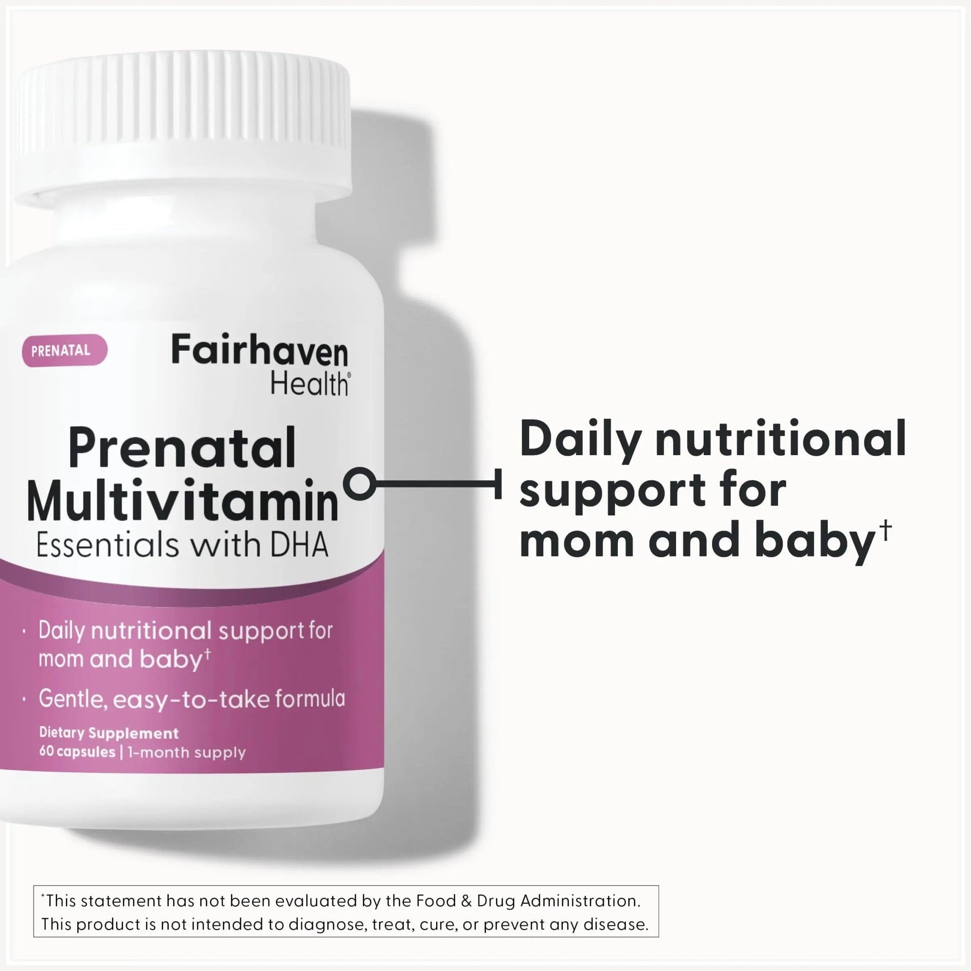Fairhaven Health Prenatal Multivitamin Essentials with DHA | Prenatal Vitamins + DHA, Choline, Myo-Inositol | - dailyvitalstore