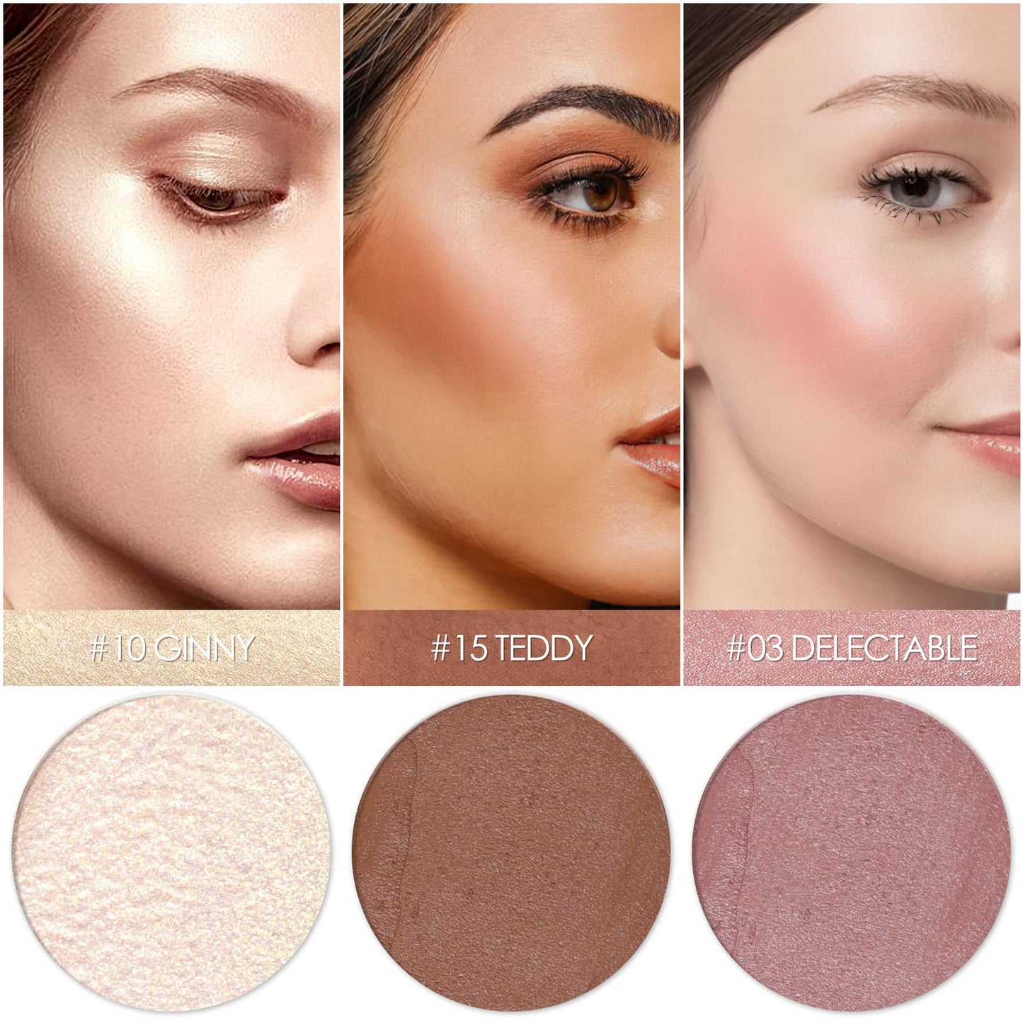 FALOCUTUS 3 Pcs NEUTRAL Contour Stick Set,Cream Blush & Highlighter Bronzer Pen,Long Lasting & Smooth Natural Face Contouring Illuminator,Professional Makeup Kit for All Skin - dailyvitalstore