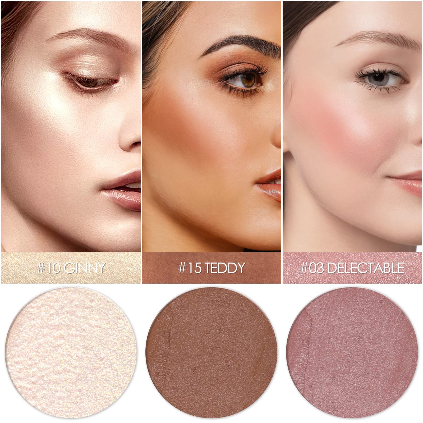 FALOCUTUS 3 Pcs NEUTRAL Contour Stick Set,Cream Blush & Highlighter Bronzer Pen,Long Lasting & Smooth Natural Face Contouring Illuminator,Professional Makeup Kit for All Skin - dailyvitalstore
