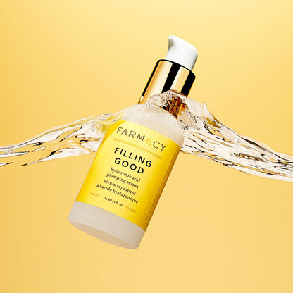 Farmacy Hyaluronic Acid Serum for Face - Filling Good Face Serum with Vegan Collagen Peptides - Helps Smooth Fine Lines + Wrinkles - dailyvitalstore
