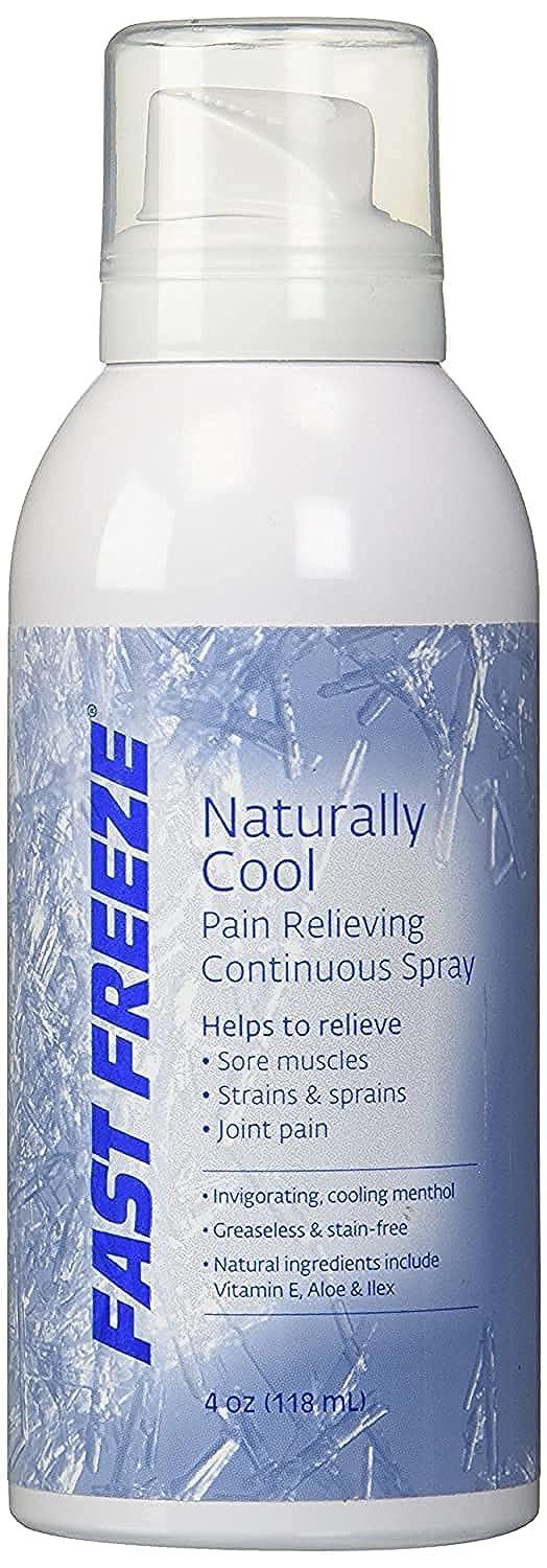 Fast Freeze All-Natural Cooling Pain Relief Therapy: Continuous Spray, 4 fl oz - dailyvitalstore