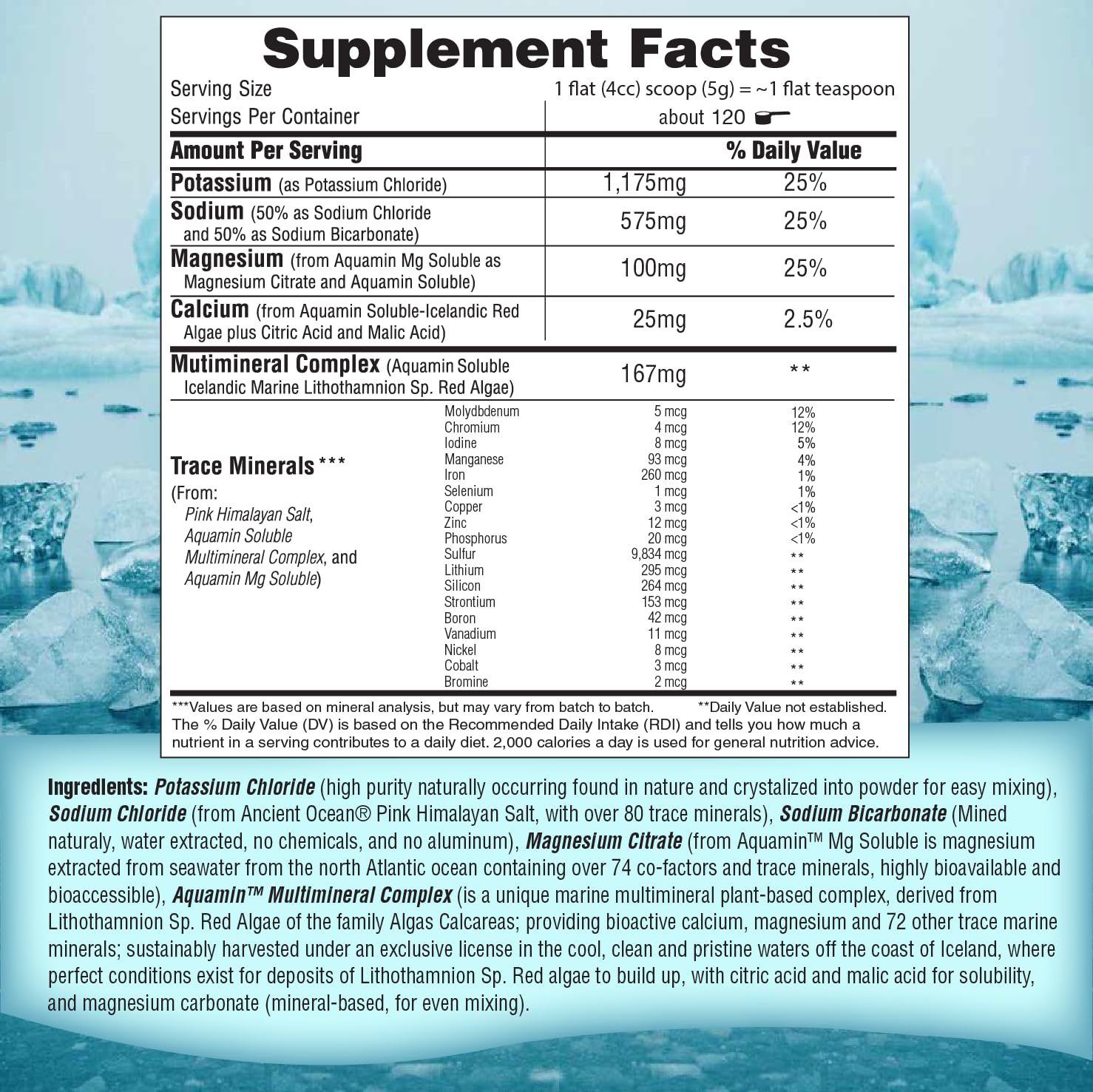 Fast Lyte Fasting Electrolyte Supplement Powder | No Sugar Unflavored Raw Electrolytes | 25% RDI Magnesium and Potassium with Trace Minerals | Carnivore & Keto Friendly - dailyvitalstore