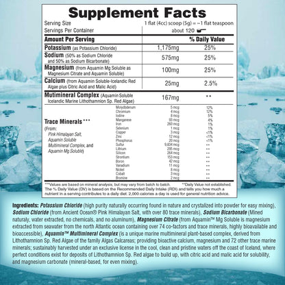 Fast Lyte Fasting Electrolyte Supplement Powder | No Sugar Unflavored Raw Electrolytes | 25% RDI Magnesium and Potassium with Trace Minerals | Carnivore & Keto Friendly - dailyvitalstore
