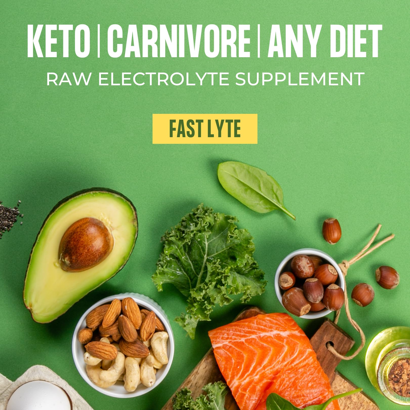 Fast Lyte Fasting Electrolyte Supplement Powder | No Sugar Unflavored Raw Electrolytes | 25% RDI Magnesium and Potassium with Trace Minerals | Carnivore & Keto Friendly - dailyvitalstore