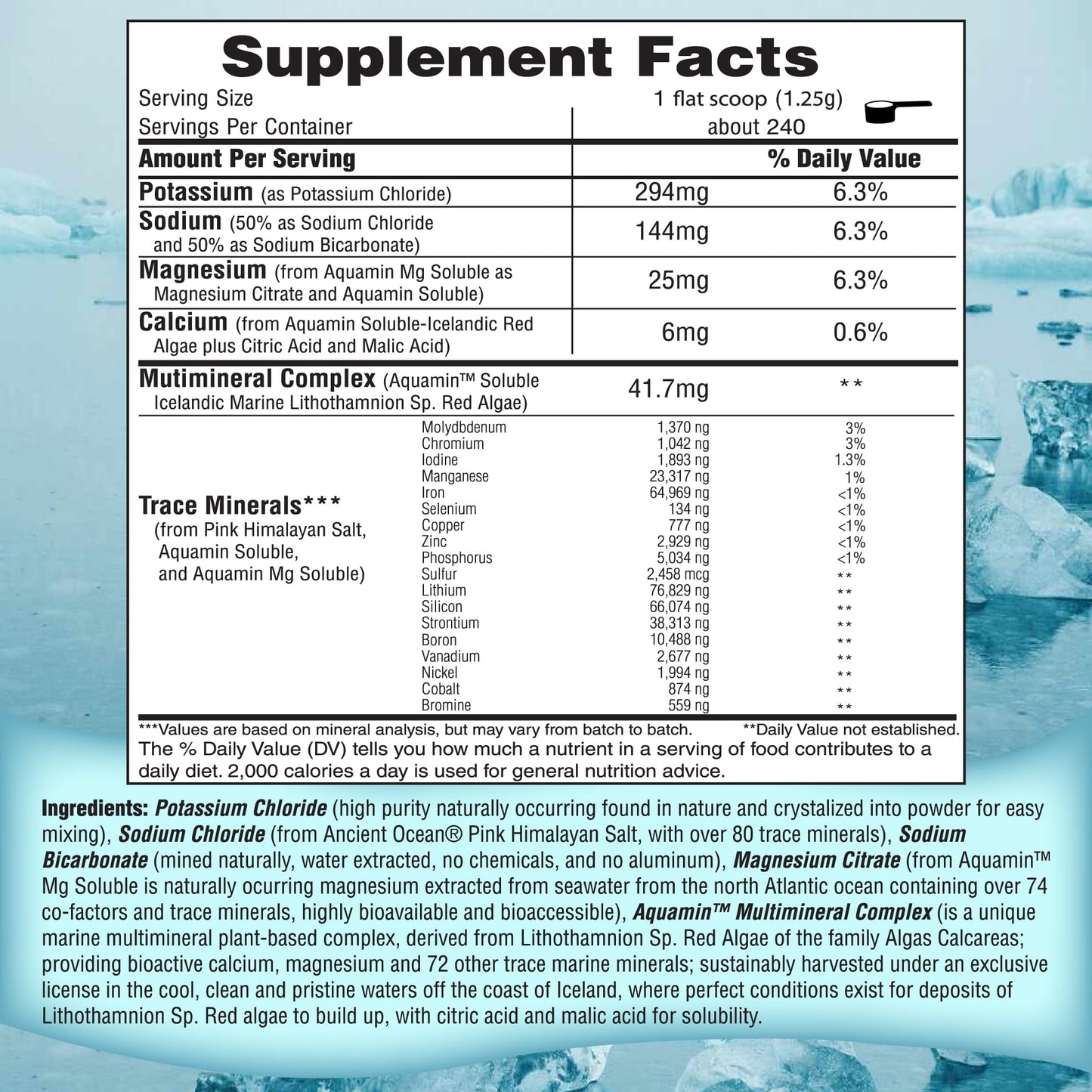 FAST LYTE No Sugar Electrolytes Powder in the Raw | Mix in Coffee, Soup, Juice, Water, Smoothies, Broth, Anything | No Sweeteners or Flavorings | Keto & Sugar Free | Non-GMO & Vegan - dailyvitalstore