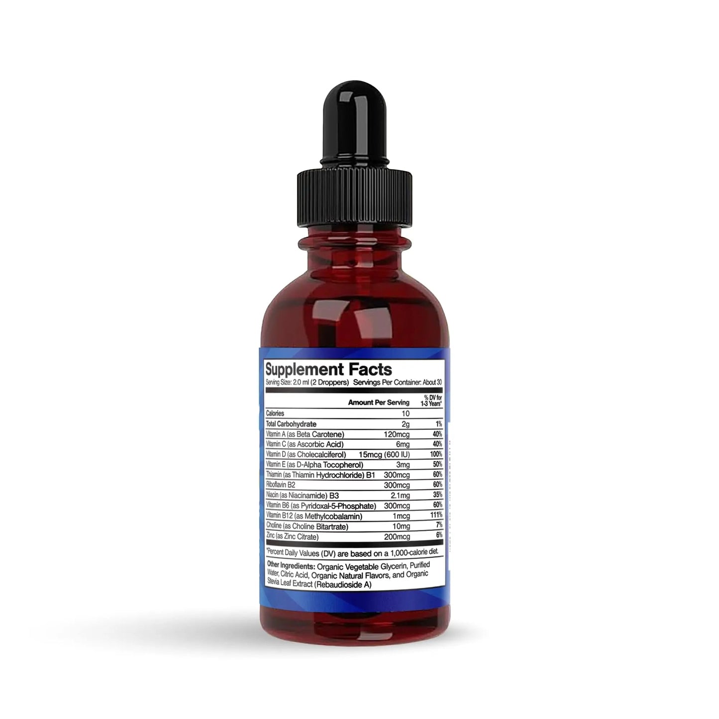 Feel Great Vitamins Organic Multivitamin Liquid Drops for Toddlers & Kids | Daily Essential Nutrients for Healthy Growth | - dailyvitalstore