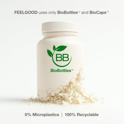 FeelGood Superfoods 1000mg Immune Support Capsules Made with 25 Organic Fruits and Vegetables, Strong Immunity Boosters with Vitamins A, C, D3, and Zinc, 60 Count - dailyvitalstore