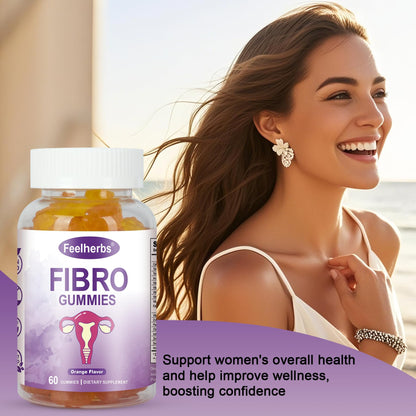 Feelherbs Fibro Gummies for Women, Pack of 2, Multivitamin Inositol Gummies with Inositol, Biotin, Vitamins A, C, D3, E, B6, B12, 60 Gummies Per Bottle - dailyvitalstore