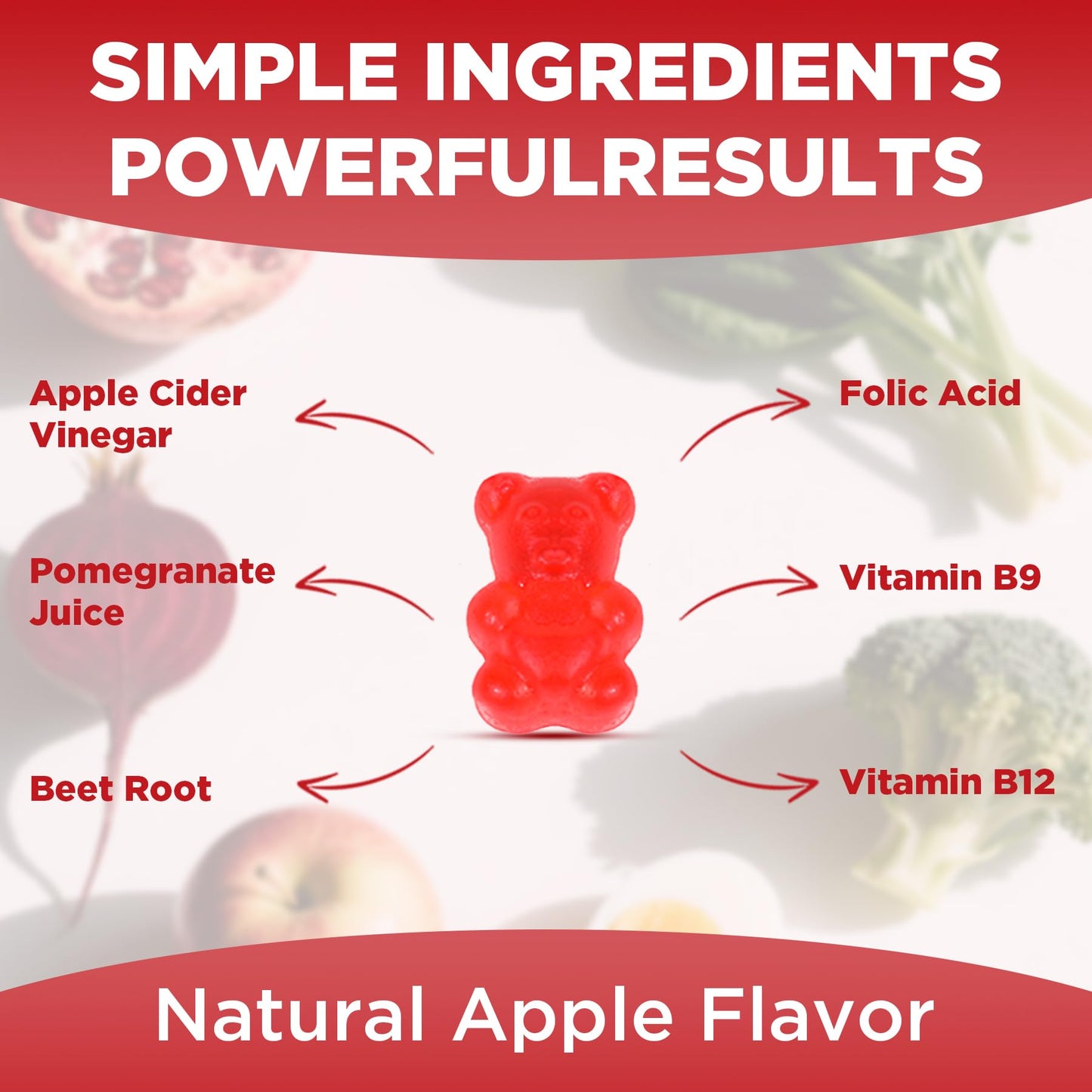 Feelherbs Metabolism Gummies for Women and Men Digestion & Energy, 60 Count Apple Cider Vinegar Gummies with Vitamin B12 & Beet Root, Chewable Keto ACV Vitamin for Metabolism & Detox Cleanse - dailyvitalstore