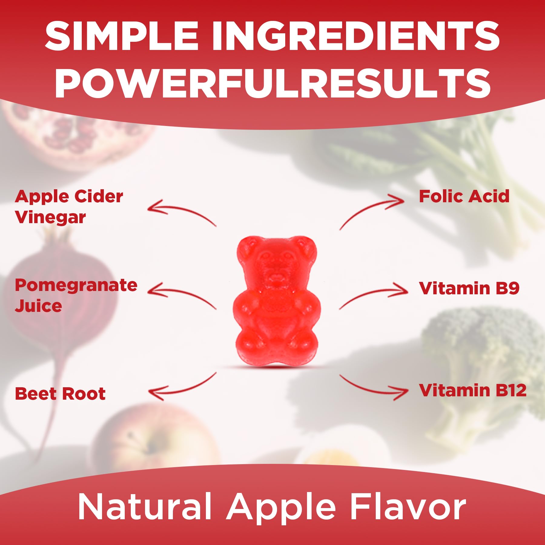 Feelherbs Metabolism Gummies for Women and Men Digestion & Energy, 60 Count Apple Cider Vinegar Gummies with Vitamin B12 & Beet Root, Chewable Keto ACV Vitamin for Metabolism & Detox Cleanse - dailyvitalstore