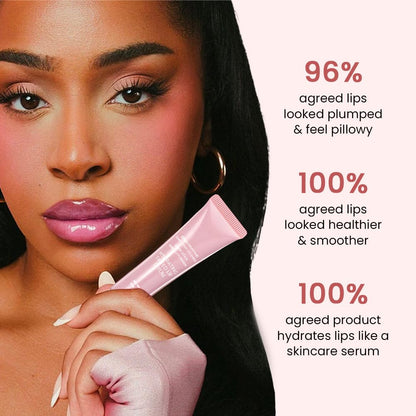 FeiCuiYun Lip Tinted Glowy Balm Hydrating Tinted Lip Serum Lip Gloss, Ultra-Hydrating Natural Vegan Lip Balm, Sheer-Tinted Shine & Hydration, Soothes & Softens Dry Lips Skincare (Light Pink) - dailyvitalstore