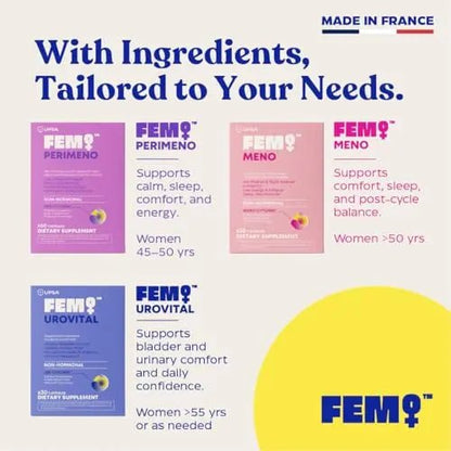FEM Urovital Bladder Control Supplements - Overactive Bladder, Leakage & Urgency Relief - Non-Hormonal Urinary Tract Health Support for Women - 30 Capsules - dailyvitalstore