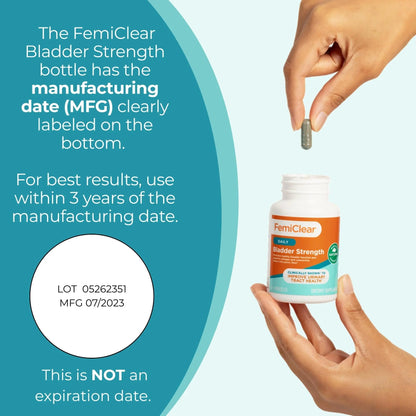 FemiClear Bladder Strength Supplement | Bladder Control & Wellness | 60 Capsules, 30 Day Supply | Made with Natural Ingredients | for Women & Men - dailyvitalstore