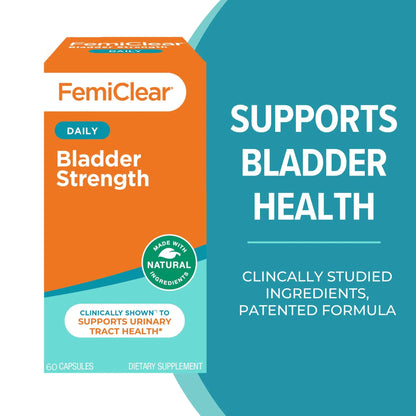 FemiClear Bladder Strength Supplement | Bladder Control & Wellness | 60 Capsules, 30 Day Supply | Made with Natural Ingredients | for Women & Men - dailyvitalstore