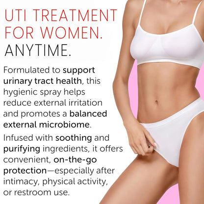 Feminine Spray | UTI Treatment for Women | UTI Defense & Intimate Odor Control | Daily Feminine Hygiene Spray | Eliminate Harmful Bacteria | Gentle, Safe, Travel-Friendly & pH-Balanced | 5.1 fl oz - dailyvitalstore