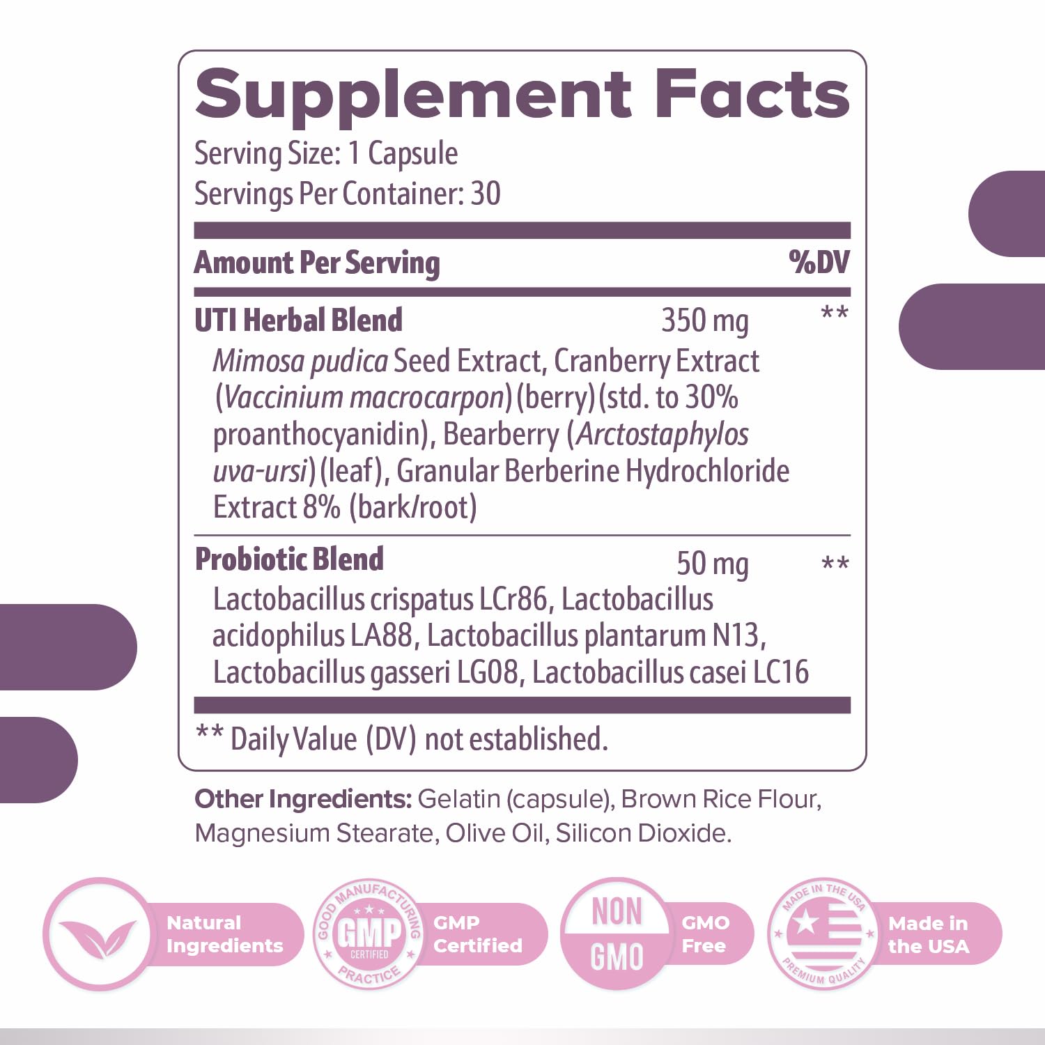 Femipro Bladder Control Supplements for Women & Men, Natural Herb & Probiotic Blend, Supports Urinary Tract Health & Microbiome Balance | Made in USA Non-GMO, 30 Capsules, 1 Month Supply - dailyvitalstore