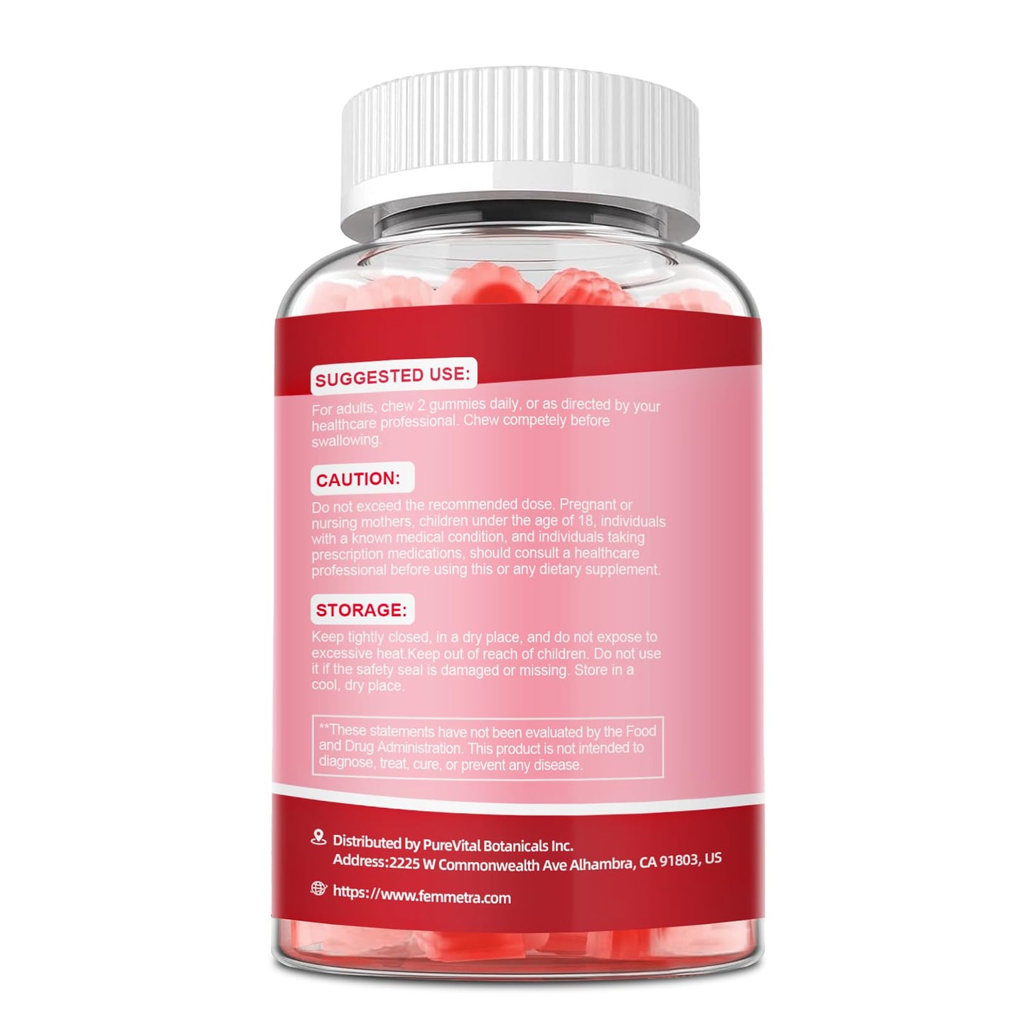 Femmetra 18-in-1 Probiotics for Women with Prebiotics - 200 Billion CFU with Digestive Enzyme, Cranberry, Kombucha - Sugar-Free Vaginal Gummies, - dailyvitalstore