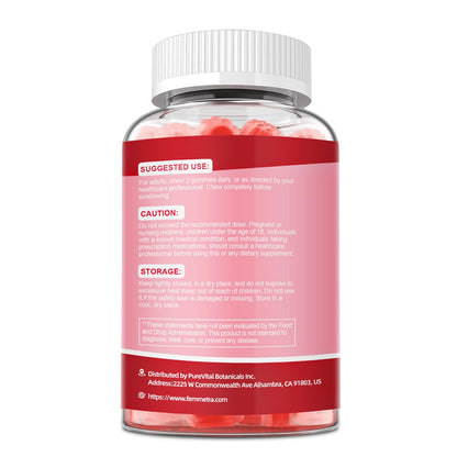 Femmetra 18-in-1 Probiotics for Women with Prebiotics - 200 Billion CFU with Digestive Enzyme, Cranberry, Kombucha - Sugar-Free Vaginal Gummies, - dailyvitalstore