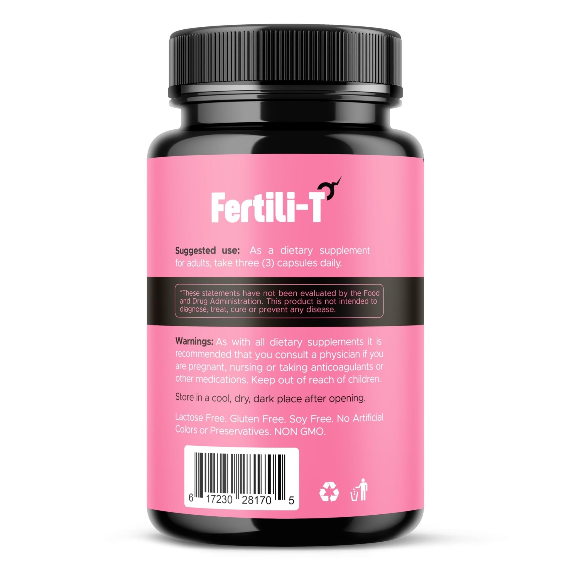 Fertili-t Female (90 Caps) Natural Fertility Support, Hormonal Balance & Prenatal Vitamins for Women, Conception Support, Natural Fertility Supplement with Aguaje & Red Maca (30-Day Supply) (1) - dailyvitalstore
