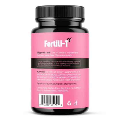 Fertili-t Female (90 Caps) Natural Fertility Support, Hormonal Balance & Prenatal Vitamins for Women, Conception Support, Natural Fertility Supplement with Aguaje & Red Maca (30-Day Supply) (1) - dailyvitalstore